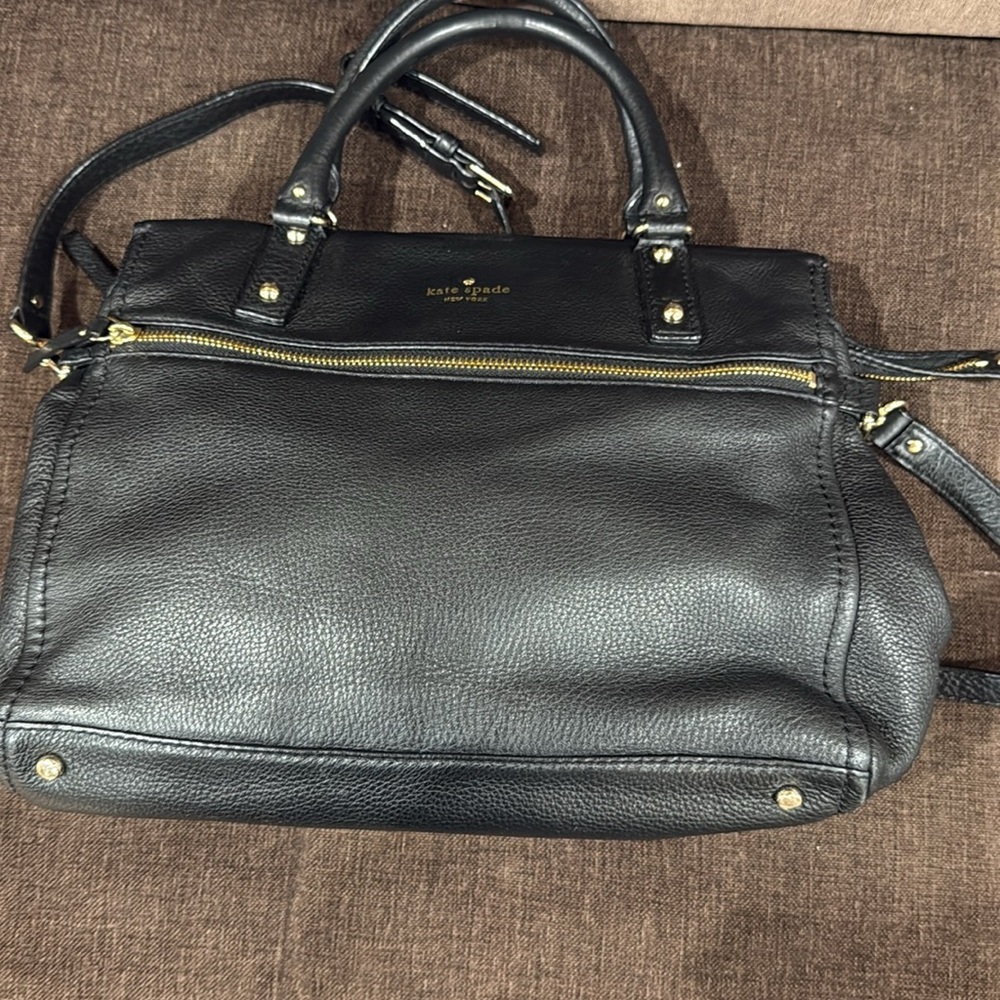 Kate Spade Black Leather Satchel - Picture 3 of 8